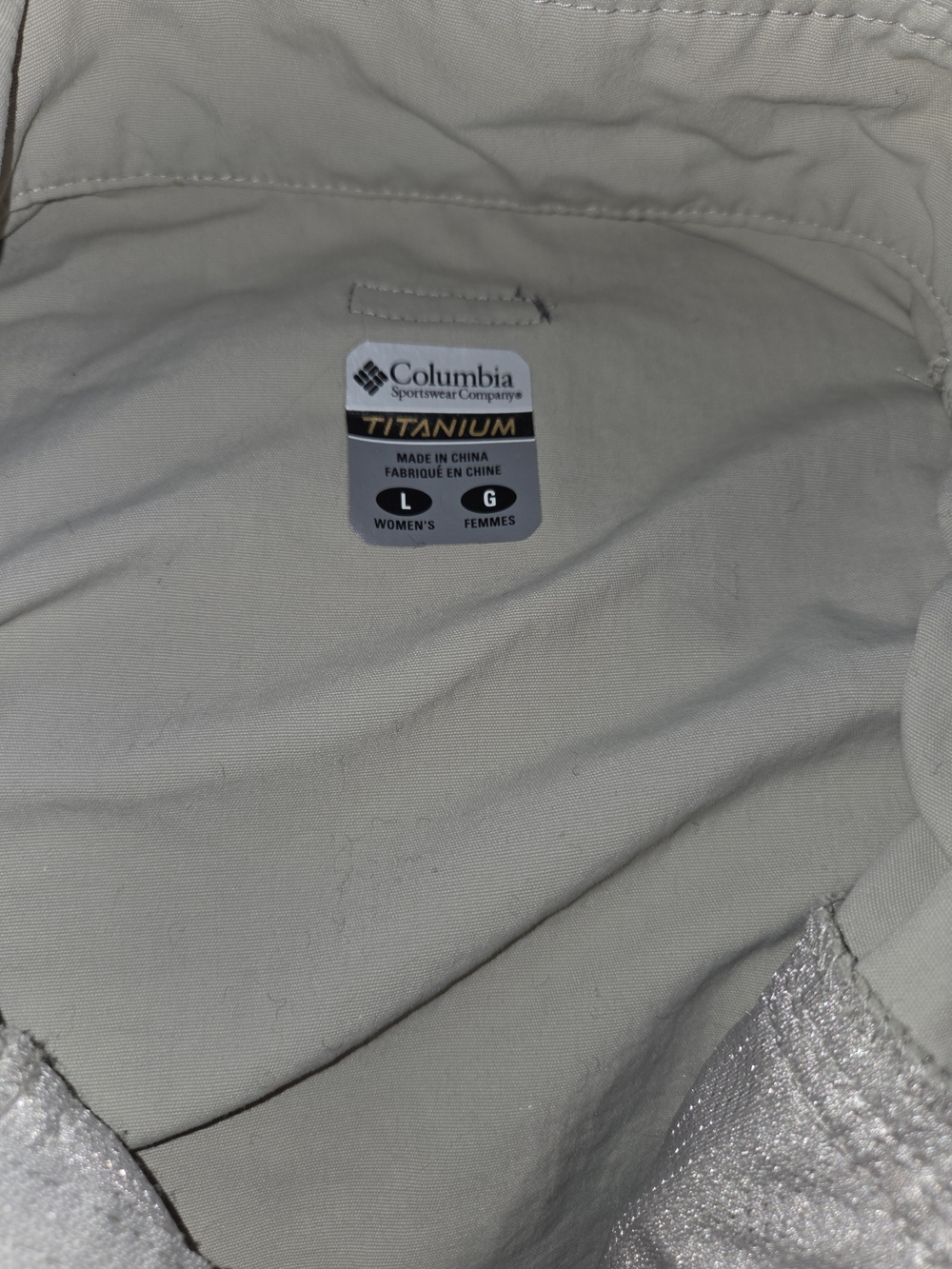 Columbia Titanium Women's Jacket in Light Gray and Silver